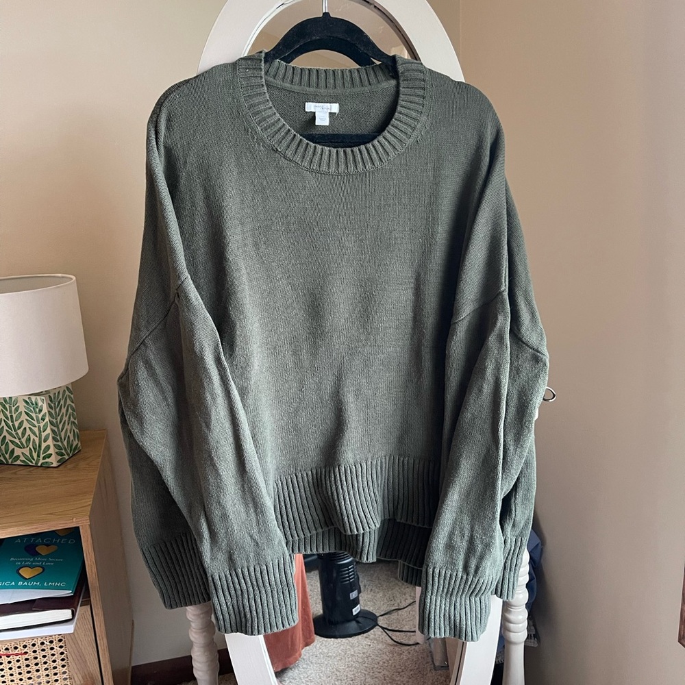 Green sweater